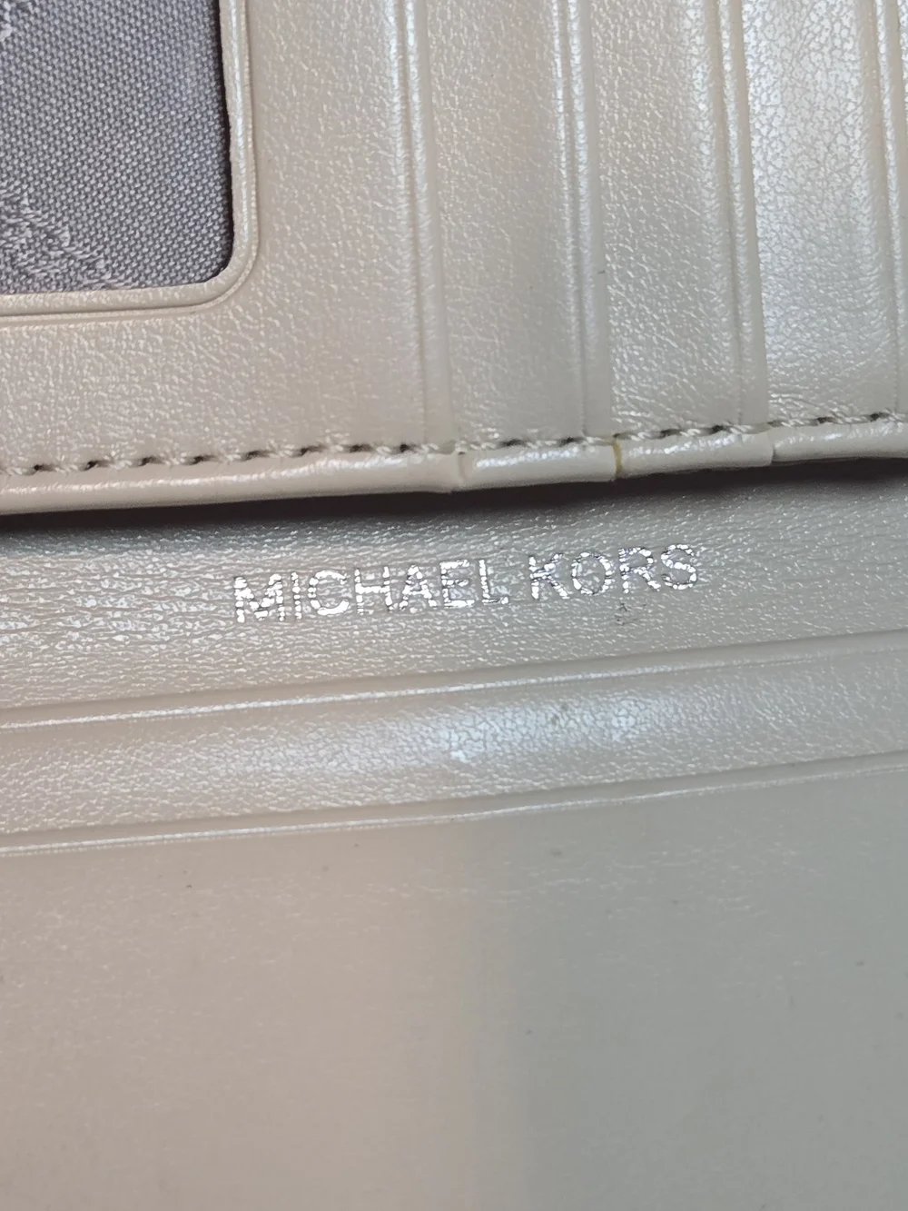 Michael Kors Silver MK-Logo Men's Bifold Wallet
